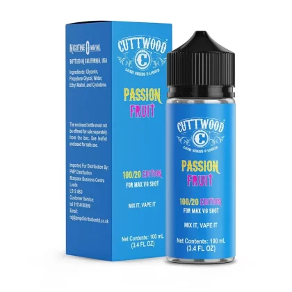 Cuttwood Passion Fruit 100ml Vape Juice - Add Nic Shot#0 Nic Shots>1 x 18mg Nic Shot>2 x 18mg Nic Shots