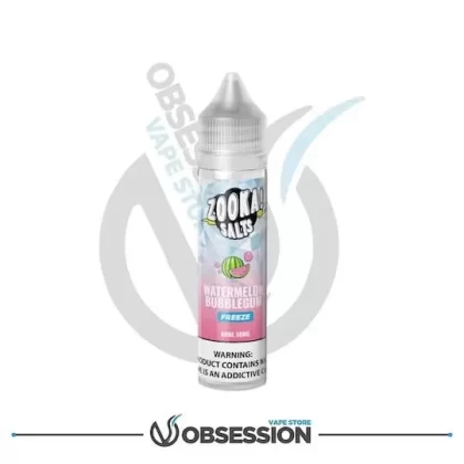 Zooka Freeze Salt Watermelon Bubblegum 60ml By Bazooka
