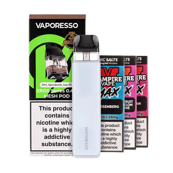Vaporesso XROS 6 Mini Pod Kit Bundle - Plume Blue / 0.6ohm - Image 3
