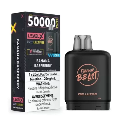 Level X Flavour Beast G2 Ultra – Banana Raspberry Iced