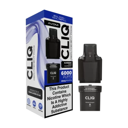 Blueberry Sour Raspberry Avomi Cliq 6000 Refill Pack - Ecigwizard