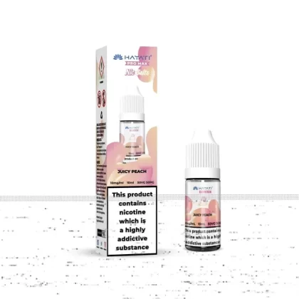 JUICY PEACH NICOTINE SALT E-LIQUID BY CRYSTAL PRO MAX