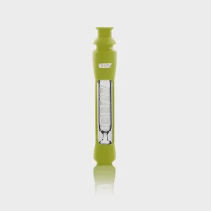 GRAV | Chillum | 12mm With Silicone Skin | Avocado Green - Vape Store