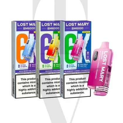 LOST MARY BM6000 PRE-FILLED POD VAPE KIT 5 X MULTIPACK