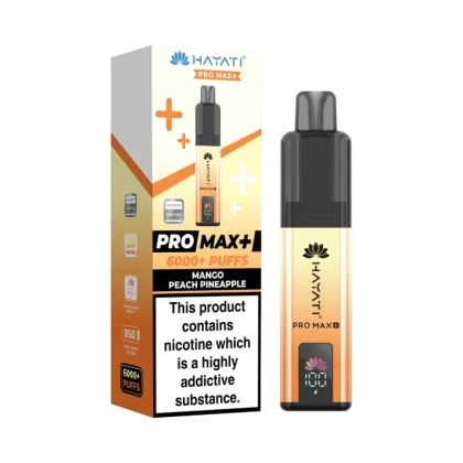 Hayati Pro Max Plus 6000 Puffs Mango Peach Pineapple