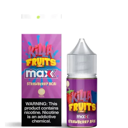 Sale $10.20 – Strawberry Acai by Killa Fruits Salt Max TFN Salts 30mL