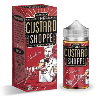 RASPBERRY E LIQUID BY THE CUSTARD SHOPPE 100ML 75VG