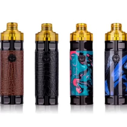 VapingGT GT Pen Pod System Kit 900mAh - Black Leather
