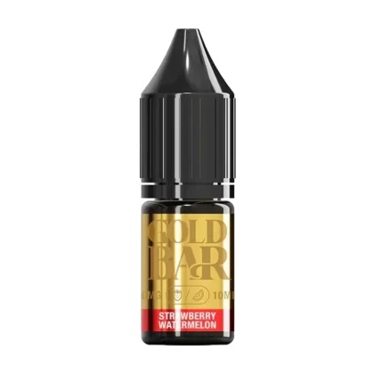 Gold Bar Strawberry Watermelon Nic Salt vape Juice - 10 Pack - 10mg