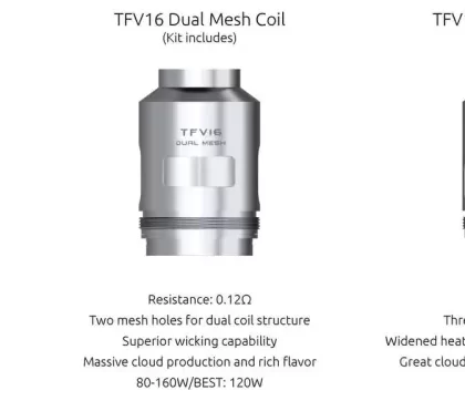 SMOK TFV16 Coils 3pk - Skullvaping