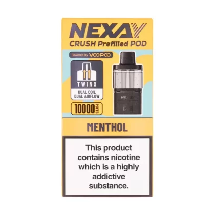 Menthol Crush 10K Prefilled Pod + Refill by Nexay