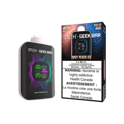 STLTH X GEEK BAR DISPOSABLE – 80k PUFFS – Juicy Peach Ice
