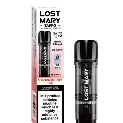 Strawberry Ice Lost Mary Tappo Pods (x2) - 20mg (2%)