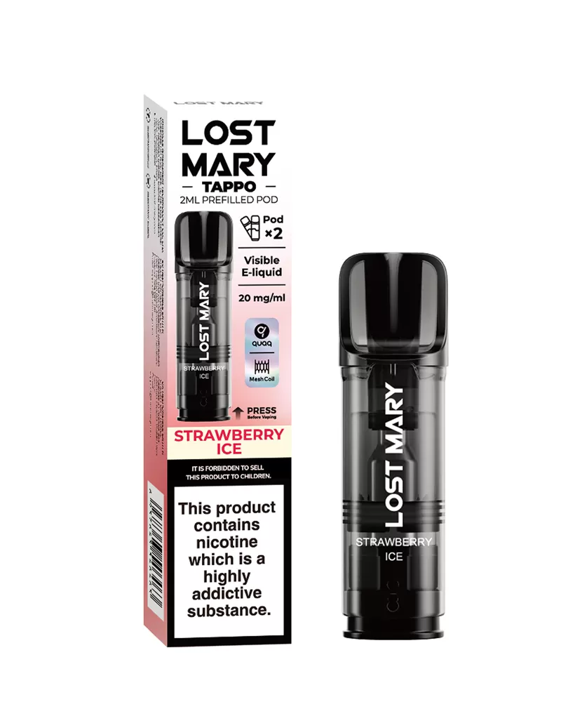 Strawberry Ice Lost Mary Tappo Pods (x2) - 20mg (2%) - Image 3