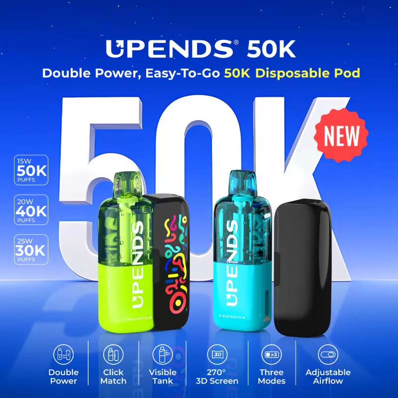 Upends UP9 50K Puffs Disposable KIT - 50,000 Puffs - Grape Gush