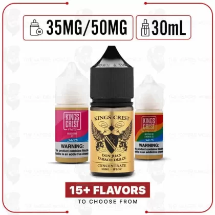 King’s Crest Salt 30ml E-Juice - Thevapersworld