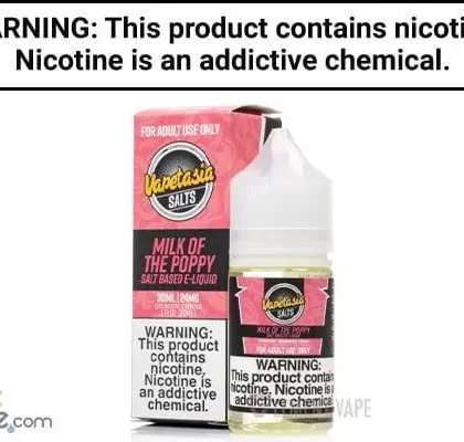 MILK OF THE POPPY BY VAPETASIA SALT 30ML - Vapejuice