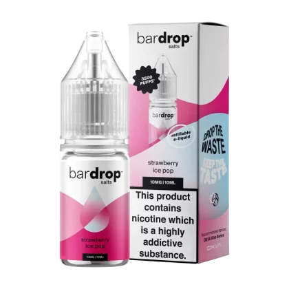 Strawberry Ice Pop Nic Salt by Bar Drop - 10mg (Discontinued)