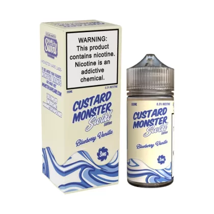 Custard Monster Swirl Edition - Blueberry Vanilla - 100ML E-Liquid - 3MG