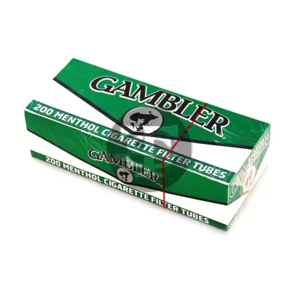 Gambler Filter Tubes King Size Menthol 5 Cartons of 200