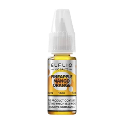 Elf Bar ElfLiq Pineapple Mango Orange E Liquid 10ml - Nicotine Strength#20mg>10mg (112D1B)