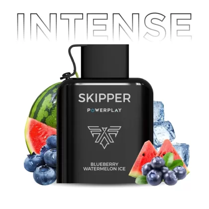 Skipper Powerplay Intense – Blueberry Watermelon Ice Disposable Pod (16000 Puff) (50Mg)