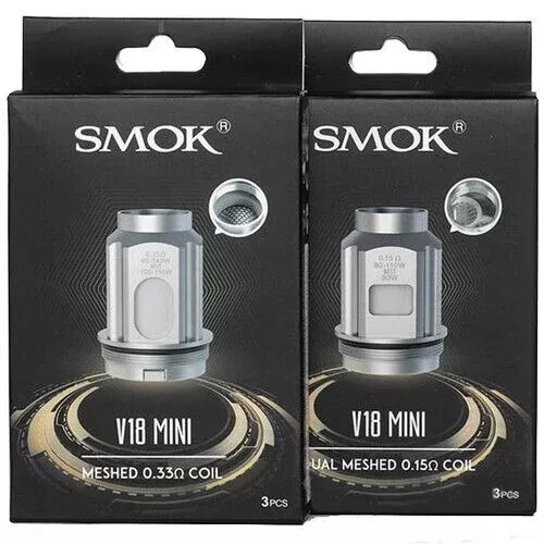 Smok V18 Mini Replacement Coils Meshed Atomisers 0.2 0.33 Ohm (3PC)