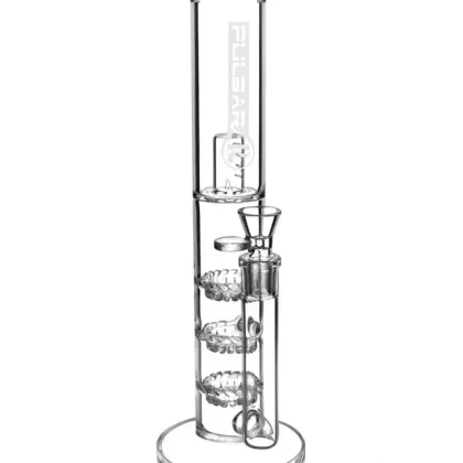 Pulsar 14″ Straight Triple Turbine Bong - Vape Store