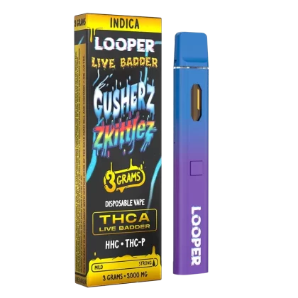 Looper Vape Live Badder 3g Disposable: Gusherz x Zkittlez - Vape Store