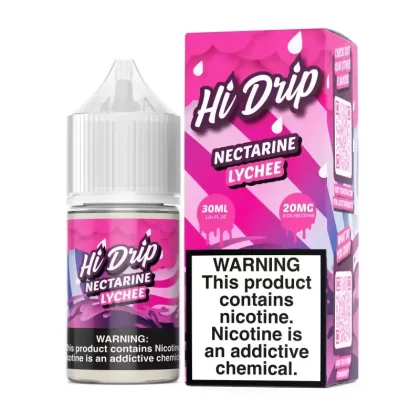 Nectarine Lychee Nic Salt Vape Juice 30ml – Hi Drip - Vape Product, Vape Product