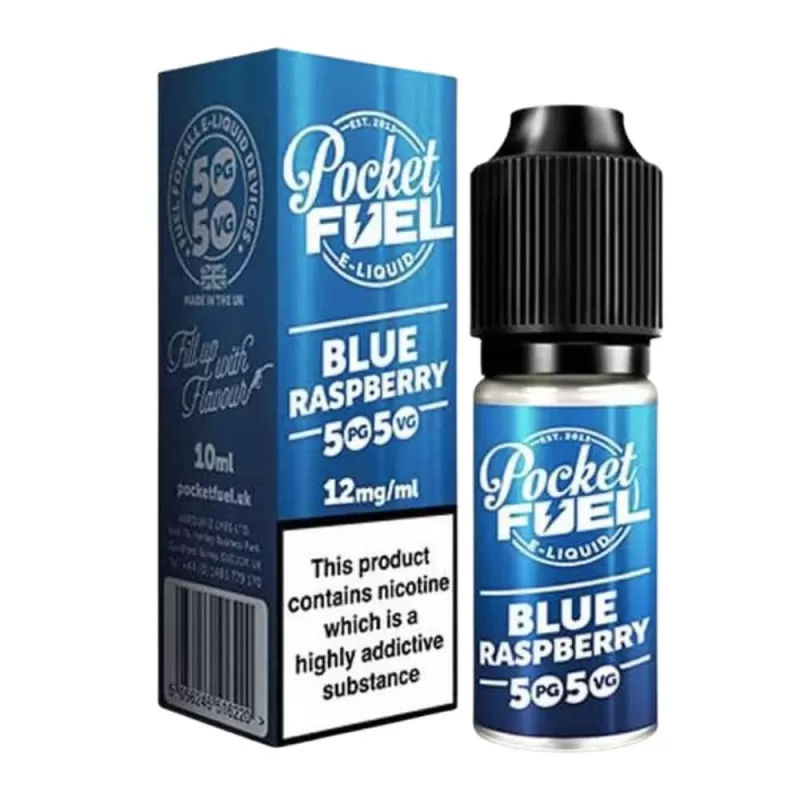 Blue Raspberry 50/50 E-Liquid by Pocket Fuel (10ml) - 6mg