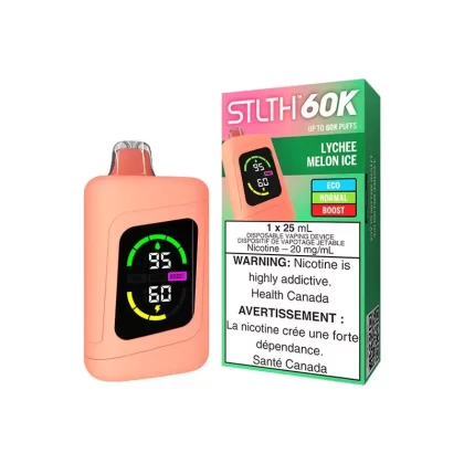 STLTH 60K Disposable Vape – Lychee Melon Ice - Eliquidsupply