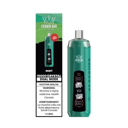 Mint (Simply Mint ) – AL FAKHER Crown Bar Crystal Disposable Vape 10000