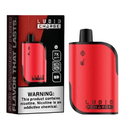 Sour Strawberry Punch Disposable Vape (7000 Puffs) by Lucid Charge