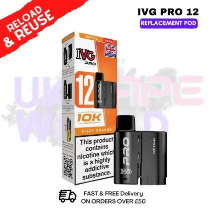 Fizzy Orange IVG Pro 12 REFIL Pod Pack
