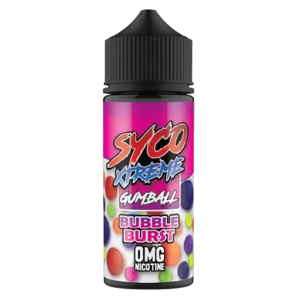 BUBBLE BURST E LIQUID BY SYCO XTREME GUMBALL 100ML 80VG
