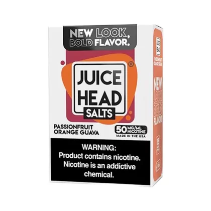 Juice Head – Passionfruit Orange Guava – Salt Nic – 30mL - Nicotine (mg)#35 mg>50 mg