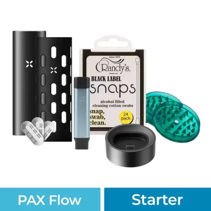 PAX Flow Starter Vaporizer Kit - Color#Onyx>Greenstone>Blue haze