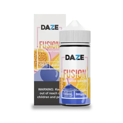 7 Daze Fusion Lemon Passionfruit Blueberry Vape e-Liquid 100mL - Beyondvape