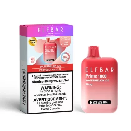 Elf Bar Disposable Vape – 1800 Puffs – Watermelon Ice