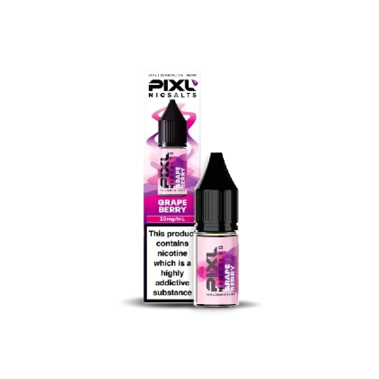 PIXL Nic Salt E-Liquid Grape Berry 10ml - Nicotine Strength#20mg>10mg