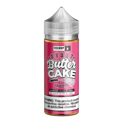 100ML | Berry Butter Cake TFN by Decent Juice Co. - Strength#0mg>3mg>6mg