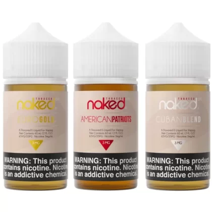 Naked 100 Tobacco 3 Bottle Bundle - Vape Product, Vape Product (E25219)