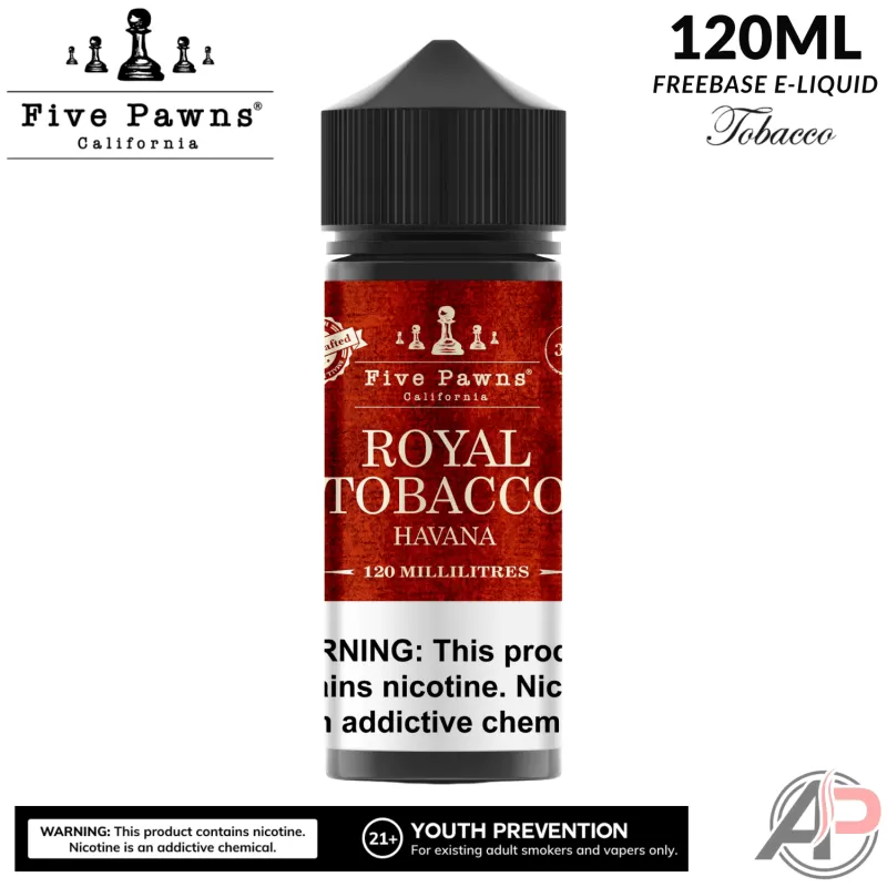 Five Pawns Royal Tobacco E-Liquid 120mL