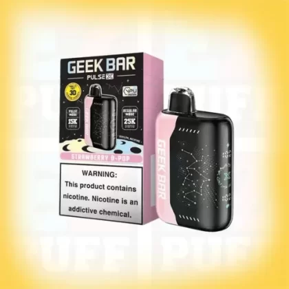 Strawberry B-Burst (B-POP) – Geek Bar Pulse X – 25,000 Puff Disposable Vape