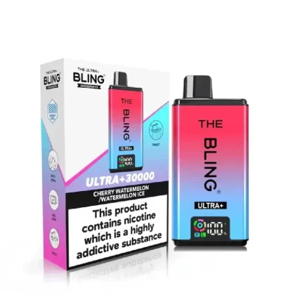 The Bling Ultra Plus 30K Vape Kit Cherry Watermelon / Watermelon Ice - Nicotine Strength#20mg