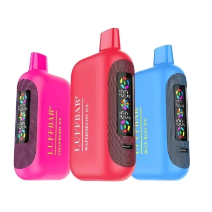 LUFFBAR Dually 20000 Disposable Vape (5%, 20000 Puffs) - Flavor#Blue Razz Ice>Crushed Berries>Fruity Cool Watermelon>Miami Mint>Strawberry Ice>Strawberry Raspberry