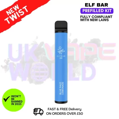 Blue Razz Lemonade Elf Bar EB600 Prefilled Pod Kit