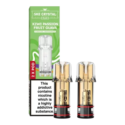 Kiwi Passion Fruit Guava SKE Crystal Plus Pods - Strength#20mg
