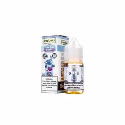 Pod Juice Salt Blue Razz Slushy Freeze TFN Nic Salt 30ml